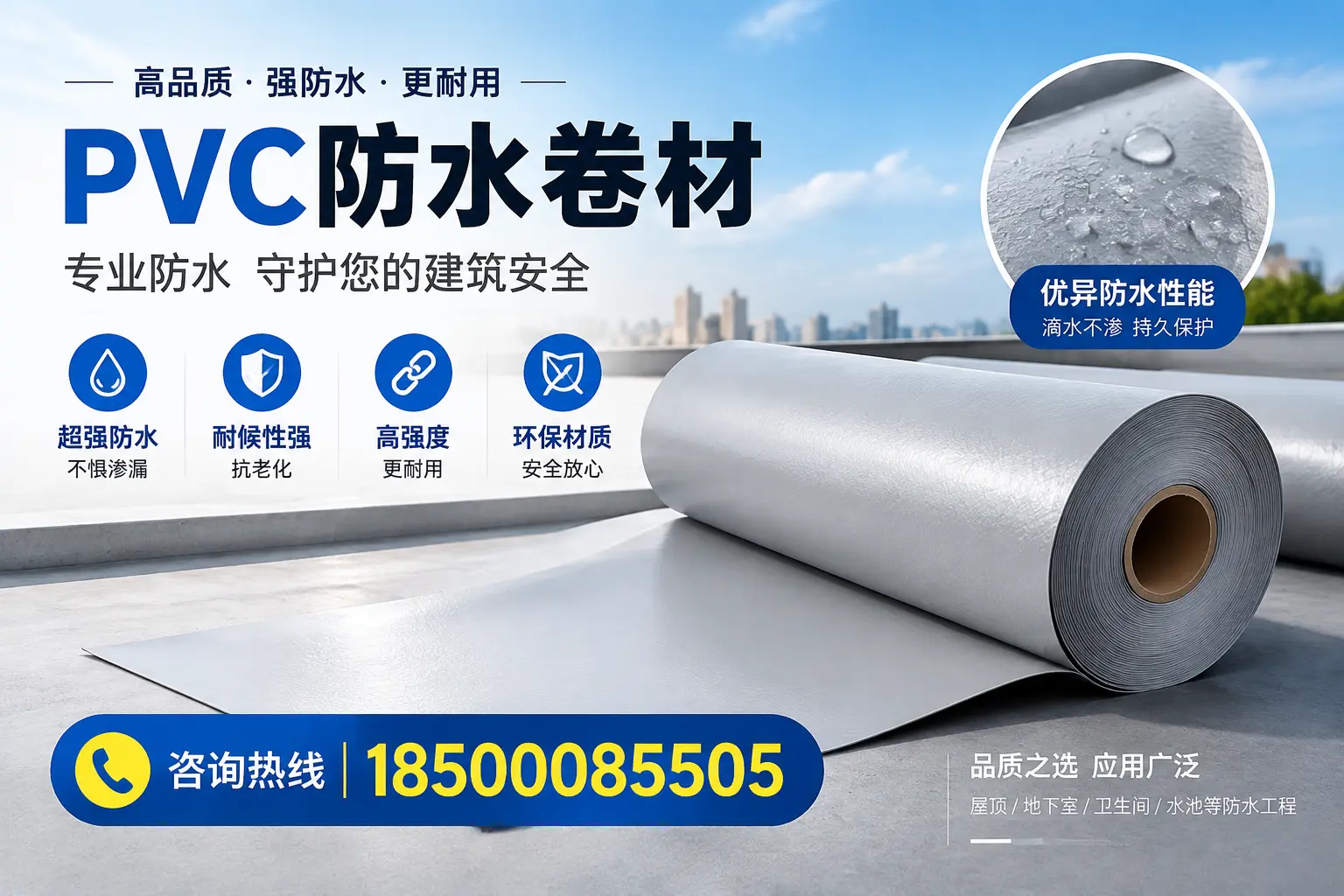 景德镇地区pvc防水卷材的市场现状与发展趋势