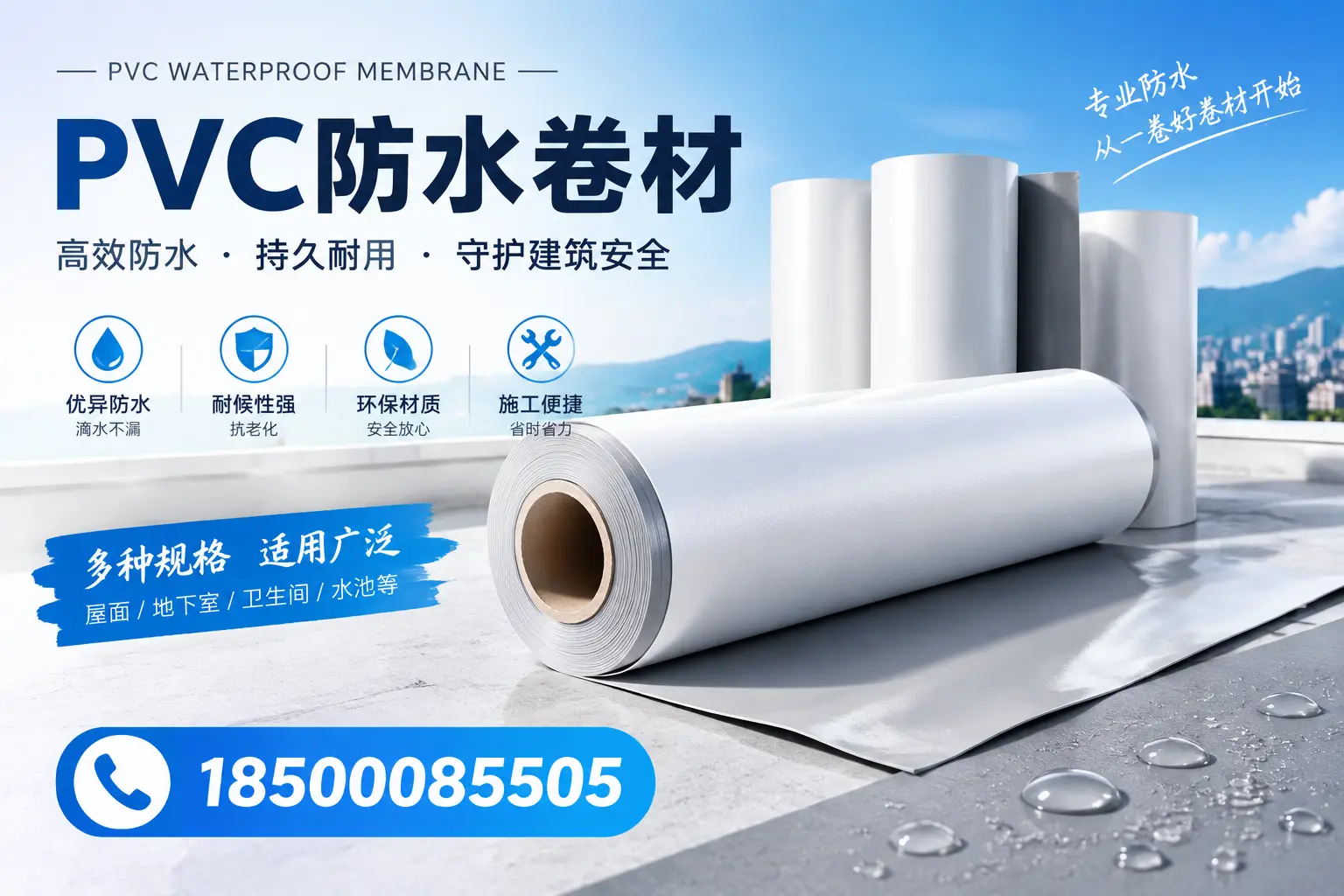 如何选择适合的PVC防水卷材?专家为您解答景德镇的需求